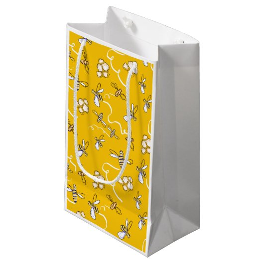 Petit Sac Cadeau Abeilles de miel (Devant Angle)