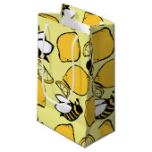 Petit Sac Cadeau Abeilles et citrons pour la citronnelle (Devant Angle)