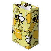 Petit Sac Cadeau Abeilles et citrons pour la citronnelle (Dos Angle)