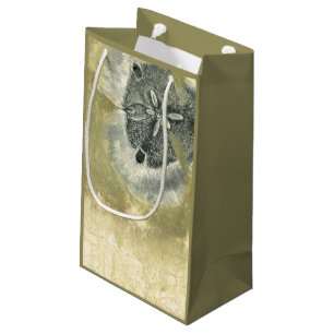 Petit Sac Cadeau Abrégé sur Flowerhead avec la texture vitrée