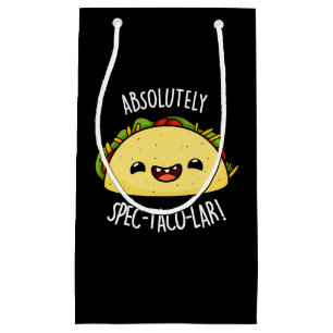Petit Sac Cadeau Absolument Spec-Taco-Lar Funny Taco Pun Dark BG