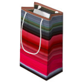Petit Sac Cadeau Abstract #1: Red and Grey (Dos Angle)