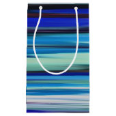 Petit Sac Cadeau Abstract #2: Blue blur (Devant)