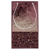 Petit Sac Cadeau Abstract, brown, rose, rose (Dos)