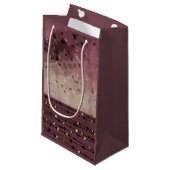 Petit Sac Cadeau Abstract, brown, rose, rose (Devant Angle)