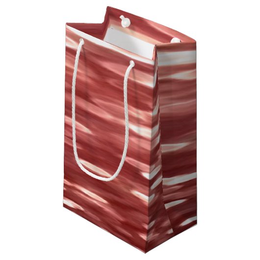 Petit Sac Cadeau Abstrait #2 : Flou rouge (Devant Angle)