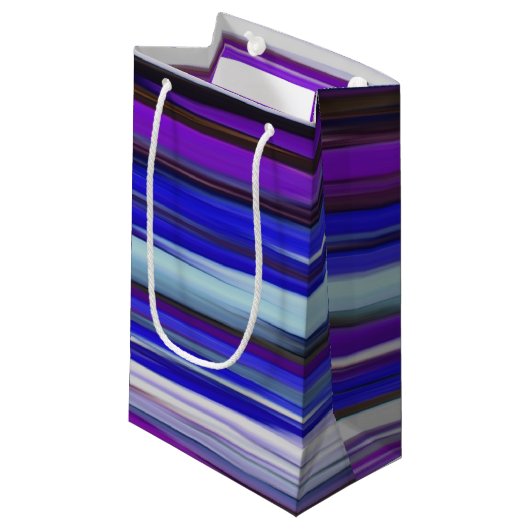 Petit Sac Cadeau Abstrait #2 : Flou ultraviolet (Devant Angle)