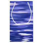 Petit Sac Cadeau Abstrait #3 : Bleu shimmer (Dos)