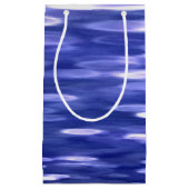 Petit Sac Cadeau Abstrait #3 : Bleu shimmer (Devant)