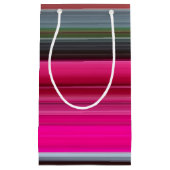 Petit Sac Cadeau Abstrait n° 1 : Cerise et gris (Devant)