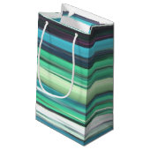 Petit Sac Cadeau Abstrait n° 2 : bleu vert d'eau (Dos Angle)