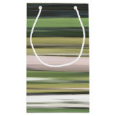 Petit Sac Cadeau Abstrait n° 2 : Flou vert olive (Dos)