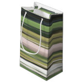 Petit Sac Cadeau Abstrait n° 2 : Flou vert olive (Dos Angle)