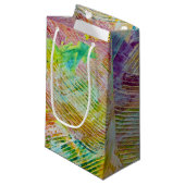 Petit Sac Cadeau Abstrait peint à cheval (Devant Angle)