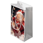 Petit Sac Cadeau Adorable Père Noël Anime Girl and Christmas Shiba (Devant Angle)