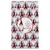 Petit Sac Cadeau Adorable rouge noir gris gris gris gris Noël Noël (Dos)