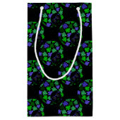 Petit Sac Cadeau Afro Diva Vert & Bleu (Dos)