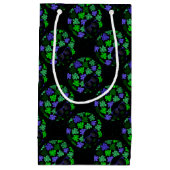 Petit Sac Cadeau Afro Diva Vert & Bleu (Devant)