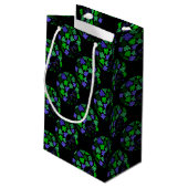 Petit Sac Cadeau Afro Diva Vert & Bleu (Dos Angle)