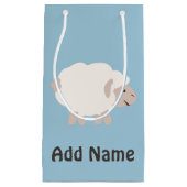 Petit Sac Cadeau Agneau mignon en laine (Devant)