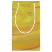 Petit Sac Cadeau Aiguille jaune ananas (Devant)