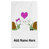 Petit Sac Cadeau Aimer les escargots (Dos)