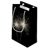 Petit Sac Cadeau Aimer les Sparklers en noir (Dos Angle)