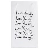 Petit Sac Cadeau Aimez-vous ! Citation calligraphie motivationnelle (Dos)