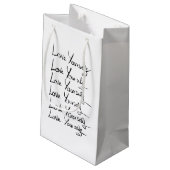 Petit Sac Cadeau Aimez-vous ! Citation calligraphie motivationnelle (Dos Angle)