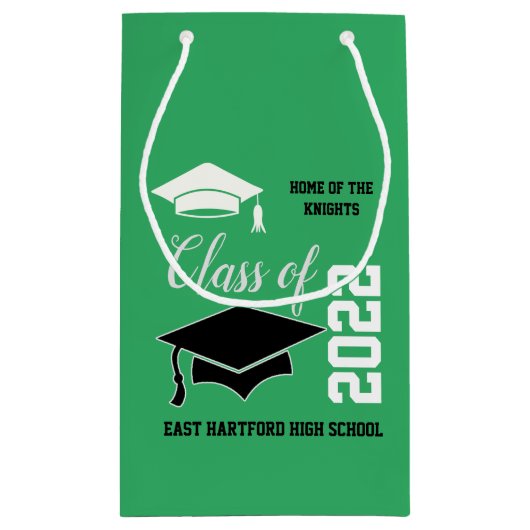 Petit Sac Cadeau Ajouter un diplôme vert de l'école (Dos)