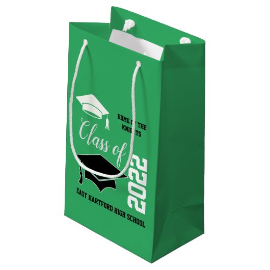 Petit Sac Cadeau Ajouter un diplôme vert de l'école (Dos Angle)