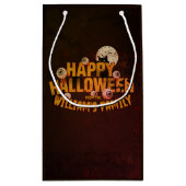 Petit Sac Cadeau Ajouter Vos Propres Mots Custom Halloween Monster (Dos)