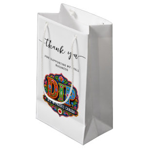 Petit Sac Cadeau Ajoutez votre logo code qr poignée sociale