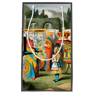 Petit Sac Cadeau Alice Aventures Wonderland Reine de Coeur