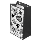 Petit Sac Cadeau Alice White Rabbit Wonderland Classic (Devant Angle)