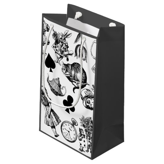 Petit Sac Cadeau Alice White Rabbit Wonderland Classic (Dos Angle)