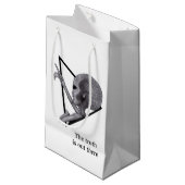 Petit Sac Cadeau Alien gris, la vérité est là (Devant Angle)