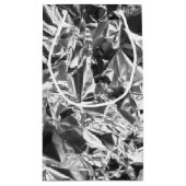 Petit Sac Cadeau Aluminium Foil Design couleur argent (Dos)