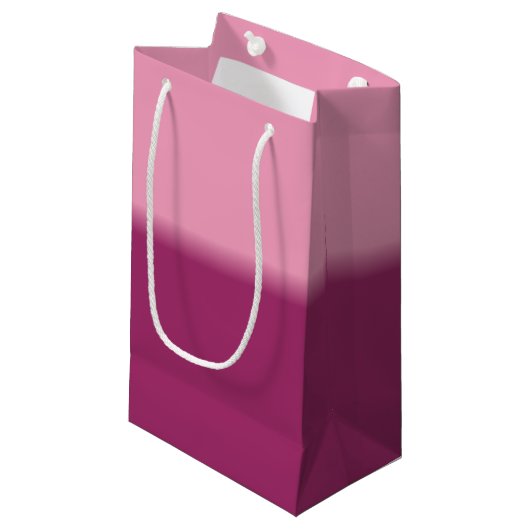 Petit Sac Cadeau Amaranth rose et Amaranth violet (Devant Angle)
