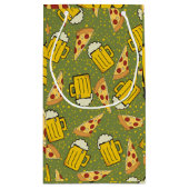 Petit Sac Cadeau Amateurs de bière et de pizza (Dos)