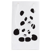 Petit Sac Cadeau Amitié des pandas (Devant)