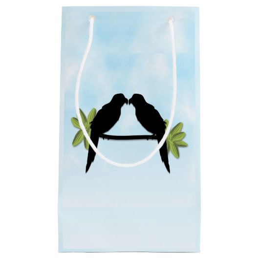 Petit Sac Cadeau Amour du perroquet (Devant)
