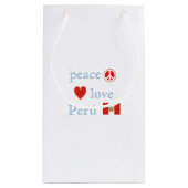 Petit Sac Cadeau Amour et le Pérou de paix (Dos)