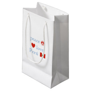 Petit Sac Cadeau Amour et le Pérou de paix