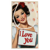 Petit Sac Cadeau Amour rétro (Dos)