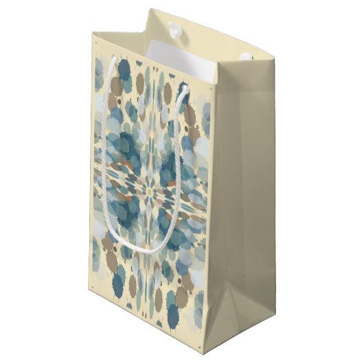 Petit Sac Cadeau Amusement estival Ocean Spray Splatter Art Abstrai (Devant Angle)