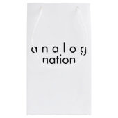 Petit Sac Cadeau Analog Nation Blanc (Dos)