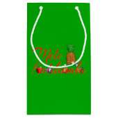 Petit Sac Cadeau Ananas de Hawaïen de Mele Kalikimaka (Dos)