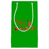 Petit Sac Cadeau Ananas de Hawaïen de Mele Kalikimaka (Devant)