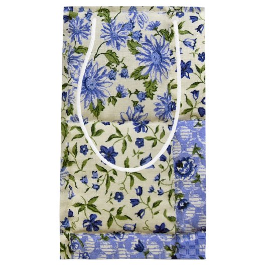 Petit Sac Cadeau Ancienne courtepointe (Devant)